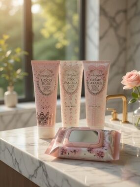 Amber glow lotion set